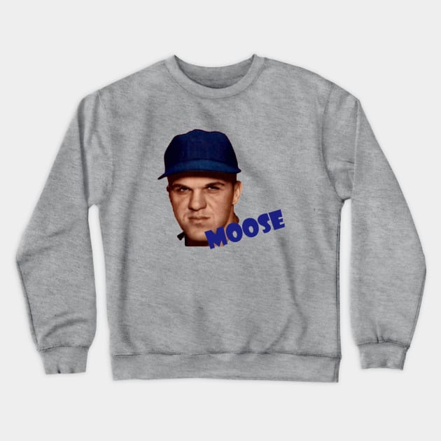 "Moose" Shirt Design Crewneck Sweatshirt by Bleeding Yankee Blue